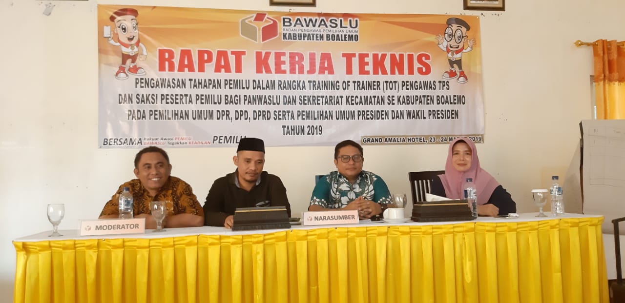 Bawaslu Boalemo Selenggarakan Training of Trainer Bagi Panwascam