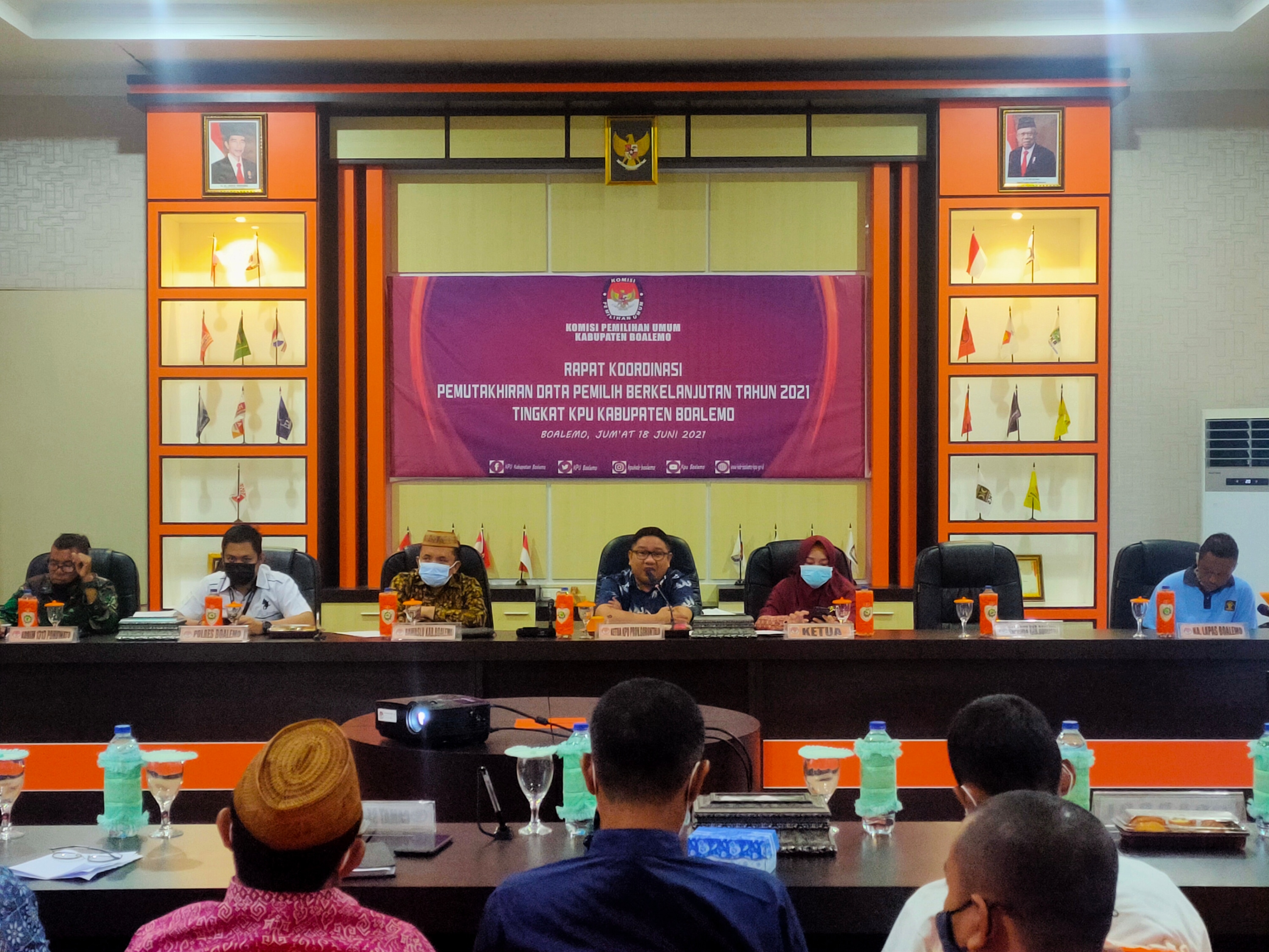RAKOR PDPB, BAWASLU  BOALEMO TIDAK PERNAH ABSEN