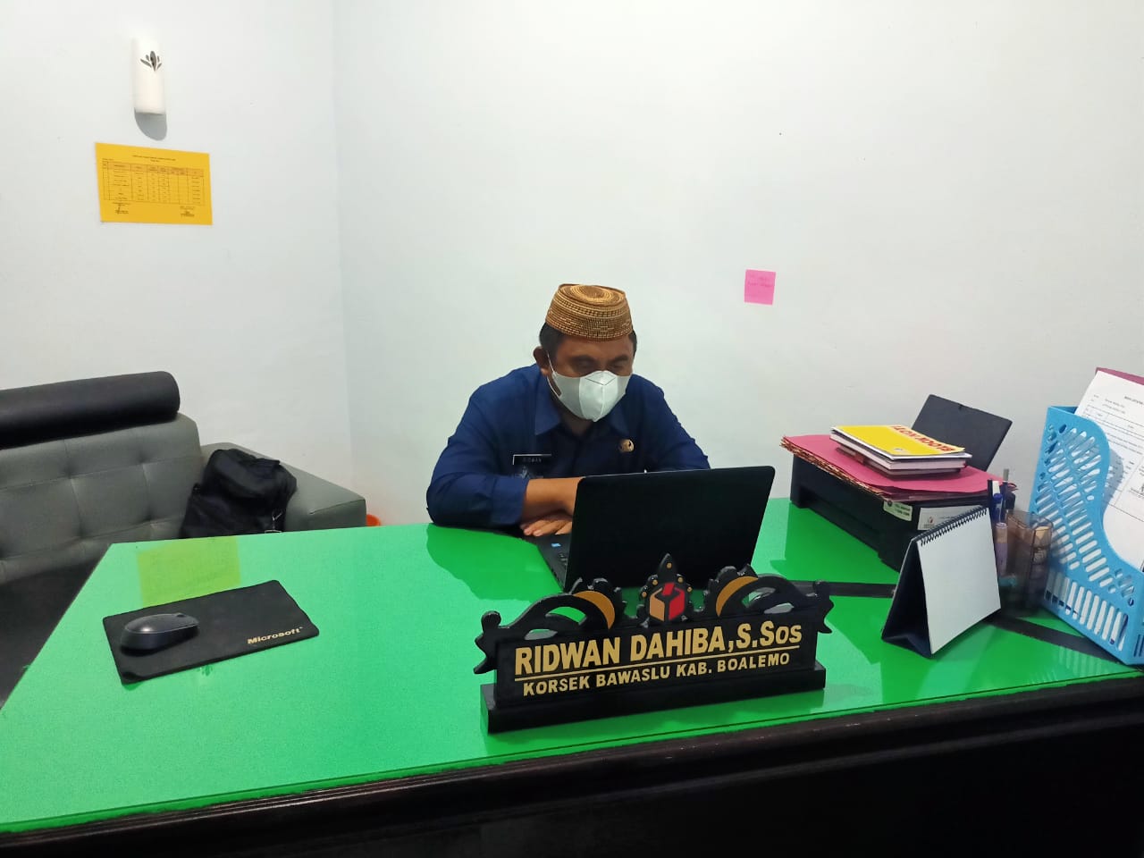 PEMBAHASAN TATA KELOLAH PENGADAAN BARANG/JASA  KORSEK BOALEMO IKUTI VIA DARING