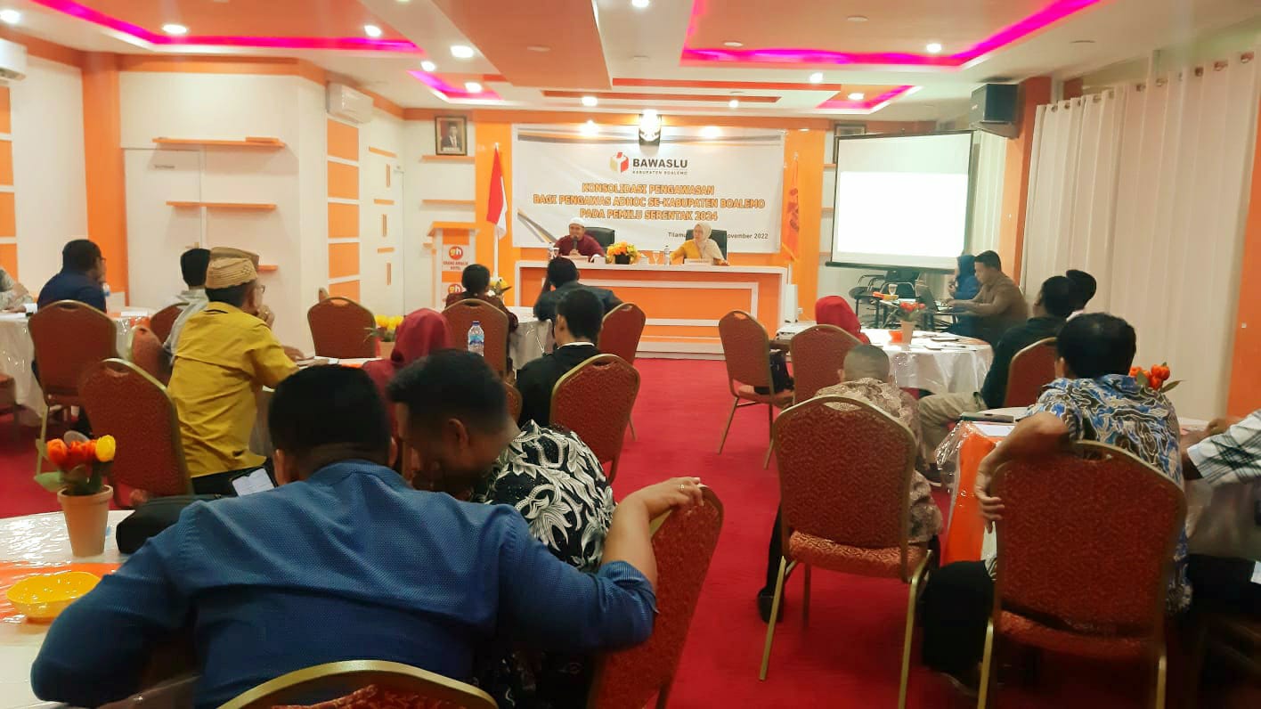 DIVISI HP2H UNDANG PENGAWAS ADHOC UNTUK PERKUAT PENCEGAHAN DITINGKAT PANWASLU KECAMATAN