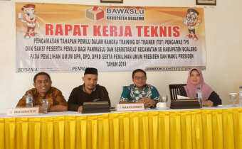 Bawaslu Boalemo Selenggarakan Training of Trainer Bagi Panwascam