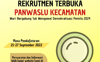 PENGUMUMAN SELEKSI CALON ANGGOTA PENGAWAS PEMILU TINGKAT KECAMATAN SE-KABUPATEN BOALEMO