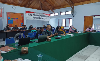 RENSTRA RAMPUNG, BAWASLU BOALEMO JADI PEMAPAR PERTAMA DI BAWASLU PROVINSI GORONTALO