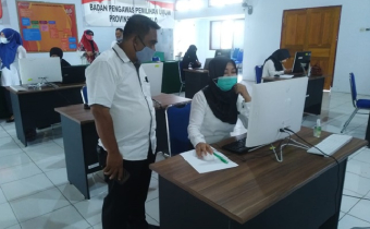 7 ORANG STAF BAWASLU BOALEMO MENGIKUTI UJIAN PPNPNS