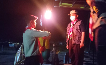 KETUA BAWASLU BOALEMO TUTUP KEGIATAN PERKEMAHAN  ADHYASTA  PEMILU