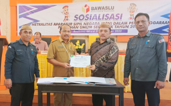 BAWASLU BOALEMO TEKEN KERJASAMA DENGAN KORPRI KAB. BOALEMO