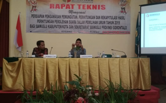 Mantapkan Persiapan Pemilu 2019, Bawaslu Provinsi Gorontalo Gelar Rapat Teknis Bersama Bawaslu Kab/Kota