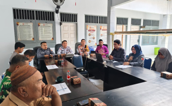 Suasana Rakor Pendataan DPTB dan Hasil Pengawasan Pemutakhiran Data Pemilih Berkelanjutan di ruang rapat Bawaslu Kabupaten Boalemo